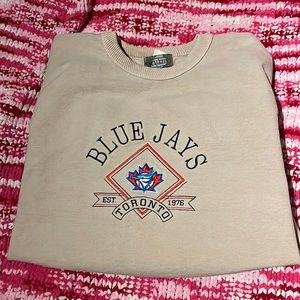 vintage toronto blue jays crew neck